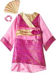 [883612] ملابس تنكرية لشخصية زي الأميرة الاسيوية للبنات، مقاس مديم، لعمر 5-6 سنوات