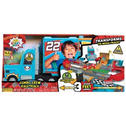 [JUR78575] Ryan's World Combo Crew Racing Car Playset, 19 Pieces