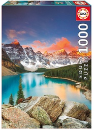 [17739]  بازل تركيب صور بحيرة مورين ، حديقة بانف الوطنية كندا - 1000 قطعة -اديوكا