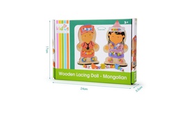 [TH1076] Wooden doll educational toys