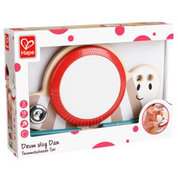 [E8532] Hip - Alloy Drum Dan is made of wood and offers little hands different ways to create music.