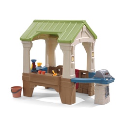 [ST2840900] Step 2 Stylish Cottage House and Passed Outdoor Play Equipment