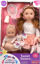 [bm8647] Baby Maziuna Little Darlings Sweet Sisters Doll