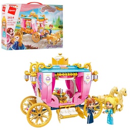 [2614] Q-Man - Royal Princess Cinderella's Carriage Building Blocks Princess Friends Characters