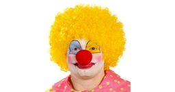 [90202] Clown wig - yellow - afro