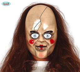[2261] Plastic Scary Doll Mask-Halloween
