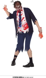 School Zombie Man Costume-Halloween