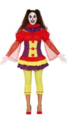 Fancy Dress Clown Women's Dress-Halloween