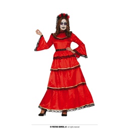 ملابس تنكرية كاترينا الأحمر للنساء-هالوين