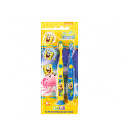 [1066001] Toothbrush-2- SpongeBob for kids with a cover and a base