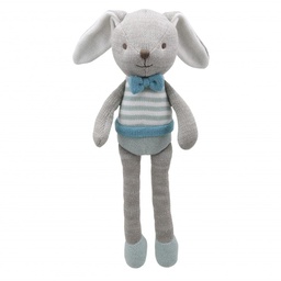 [WB004324] Wilberry knitted blue rabbit stitching 42 cm