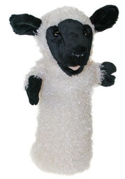 [PC006030] Hand puppets with long sleeves - white sheep