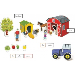 [61336] Clementoni - The Farm Word Learning Set