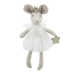 [wb004105] Wellberry - White Mouse Dancing Doll