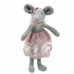 [wb004107] Wellberry - soft doll in the shape of a mouse in a skirt