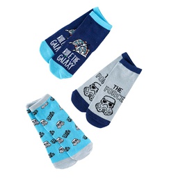 [DIS300722] Disney - Pack of 3 - Star Wars Socks-Blue