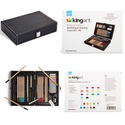 [104] KingArt Professional basket for drawing and coloring 30 pieces