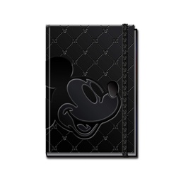 [84278BLACK] Disney Mickey Mouse Deluxe Black Notebook