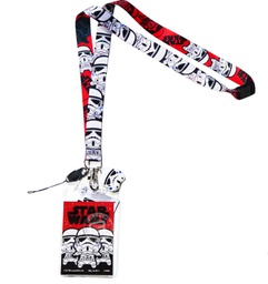 [28913] Lanyard with Soft Touch Dangle - Stormtrooper