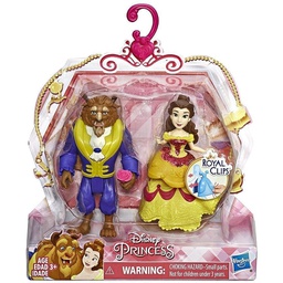 [E3051] Disney Princess Beauty and Beast dolls