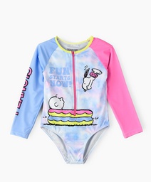 [PNT800937A] Snoopy One Piece Girls Swimsuit 