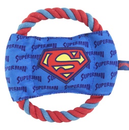 [2800000482] Superman Dog Rope Teether