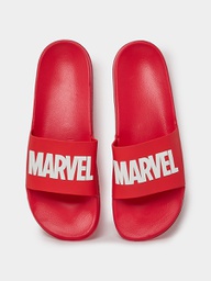 Red Marvel slippers