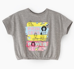 Disney Princess Girls Crop T-Shirt