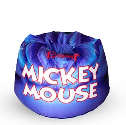 [741100] Medium Mickey Mouse Bean Bag Seat - Velvet