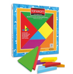 [9051448] Tangram A set of colorful wooden shape templates