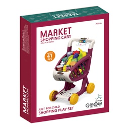 [922-74A] Market Musical Shopping Cart - 41 Pieces