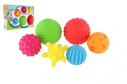 [2009] Set of colorful rubber balls, 6 pieces