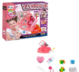 [18-2342423] Tattoo Beauty Play Set Beauty Kit for Kids