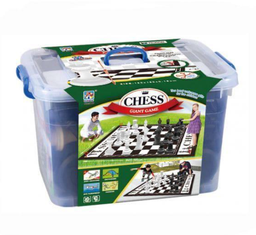 [36-7500] Best Toy chess game with plastic box