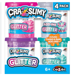 [CA-60021] Cra-Z-Slime Glitter Slime Pack of 4