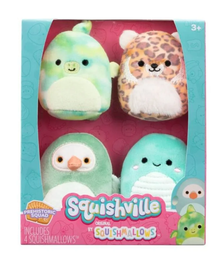 [JSMSQM0077] Squishyville mini doll 4pcs Squishmallows