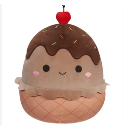 [JSMSQCR04137] Scooch Mallows Chocolate Ice Cream Doll - 12cm