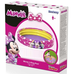 [26-91079] Disney Minnie Mouse 3 Ring Inflatable Pool 122X25CM
