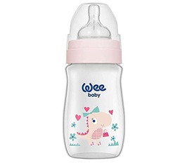 [WEB01367] Wee Baby Classic Wide Neck Polypropylene Feeding Bottle 250ml 1pc