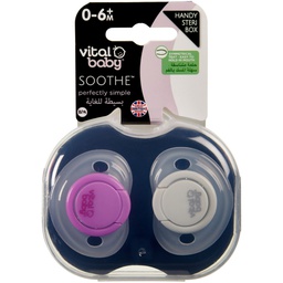 [VB72423] Vital Baby® SOOTHE™ perfectly simple 0-6 months (2pk) - girl