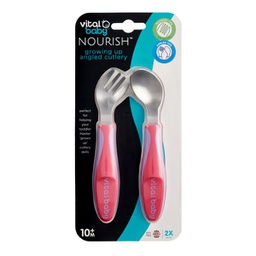 [VB71631] Vital Baby® NOURISH™ big kid cutlery (2pk) - fizz