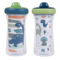 [Y6631] TFY Insulated Sippy Cup 9oz 2Pk - Dino