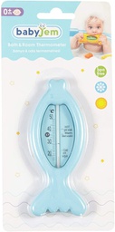 [BJ23814] Baby Gem Bath Thermometer For Kids - Fish Design, Blue