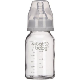 [VB72225] Vital Bey Glass Bottle Feeding Bottle With Slow Flow Nipple
