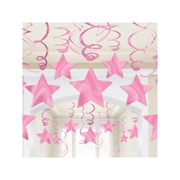 [674474.103] Pink Star Hanging Decoration