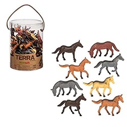 [6038Z] Terra by Patate 60 Pieces Horse Playset