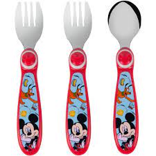 [Y11471] Mickey 3 piece spoon and fork set