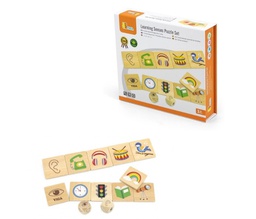 [VG44507] Wooden learning senses puzzle set