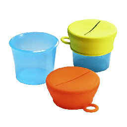 [B11125] Boon - SNUG Snack Containers With Stretchy Silicone Lids -Girl
