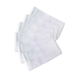 [MCY21907] MyCey Muslin small cloth - 6 piece set white